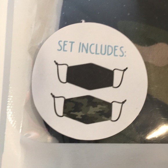 AL-SHIELDS Adult Size Fabric Face Masks 2 pack - Picture 2 of 3